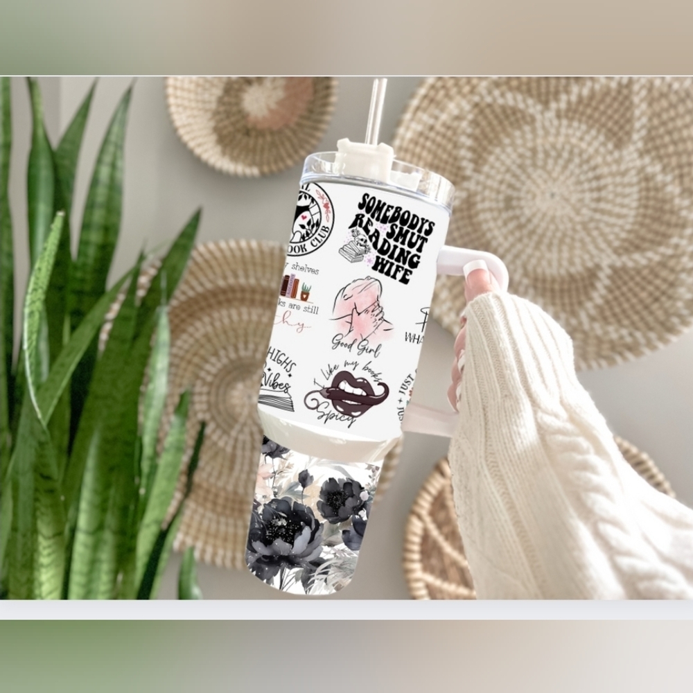 Book Tok 40oz Stanley Style Tumbler